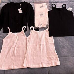 NWT - The Children’s Place - girls undergarment and cardigan size S/P (size 5/6)